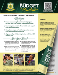Rush-Henrietta 26-27 Budget Newsletter
